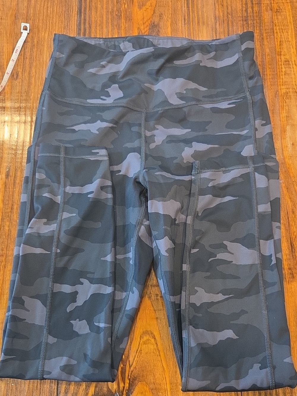 Athleta Womens High-Waist Camo Active Leggings with Side Pockets